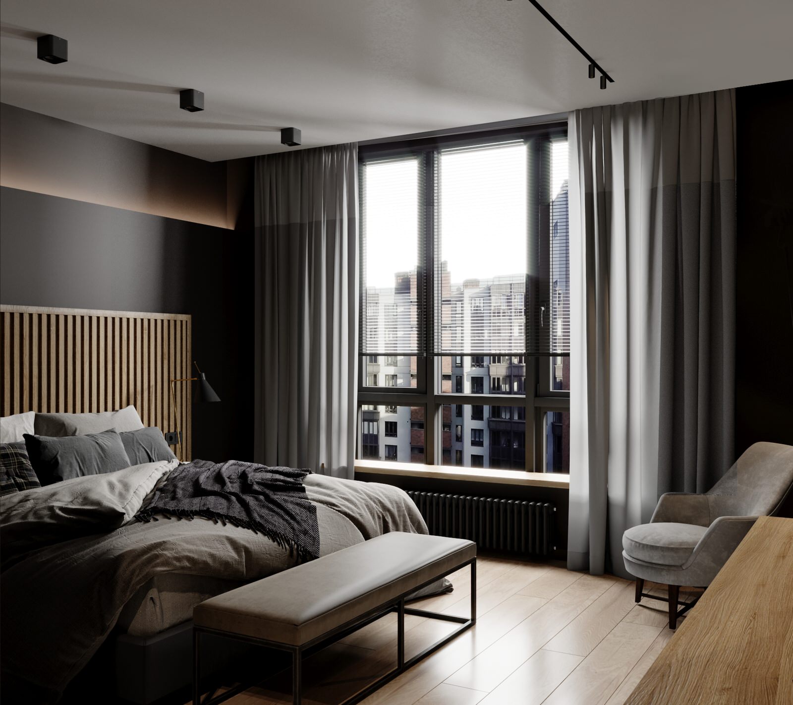 Дизайн интерьер спальни