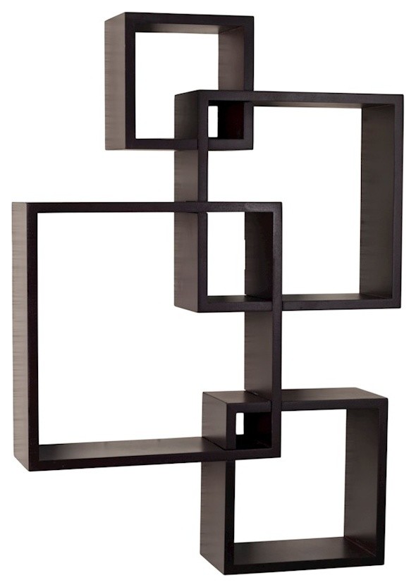 Danya B Intersecting Cube Shelves Transitional Display And Wall