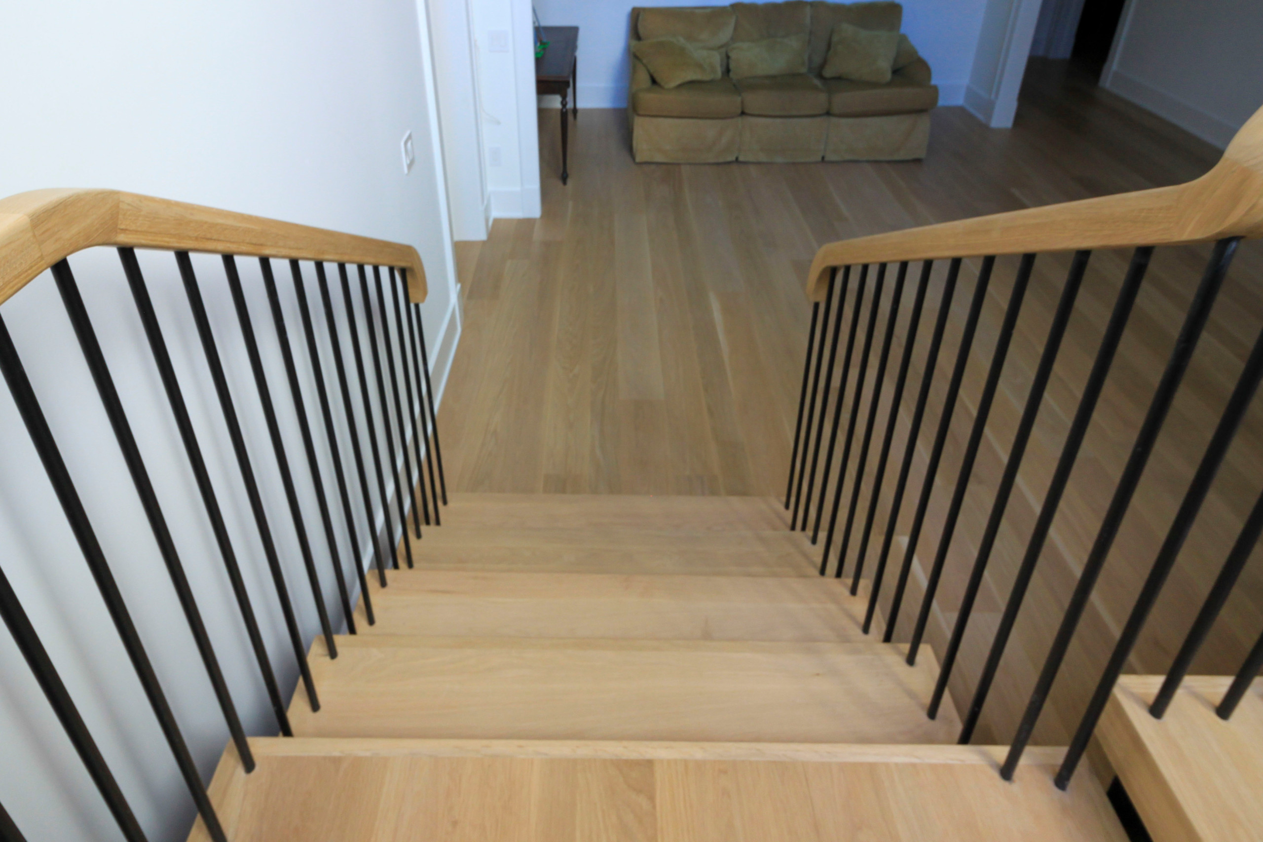 96_Dramatic cantilevered no-riser staircase, Bethesda, MD 20814
