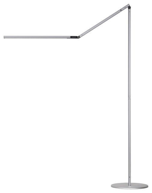 Koncept Ar5000 Cd Sil Flr Z Bar Floor Lamp In Silver Finish