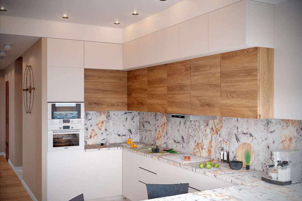 Московская ривьераИнтерьер кухни прекрасно сочетается