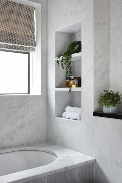 Mid Century Complete Home Renovation Wimbledon contemporary-bathroom