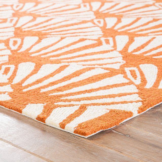 Jaipur Living Mollusk Indoor Outdoor Geometric Orange Cream Area Rug Jaipur Living Mollusk Indoor Outdoor Geometric Orange Cream Area Rug