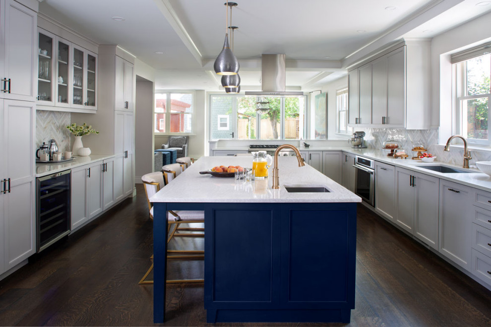 Kitchen - eclectic kitchen idea in Denver