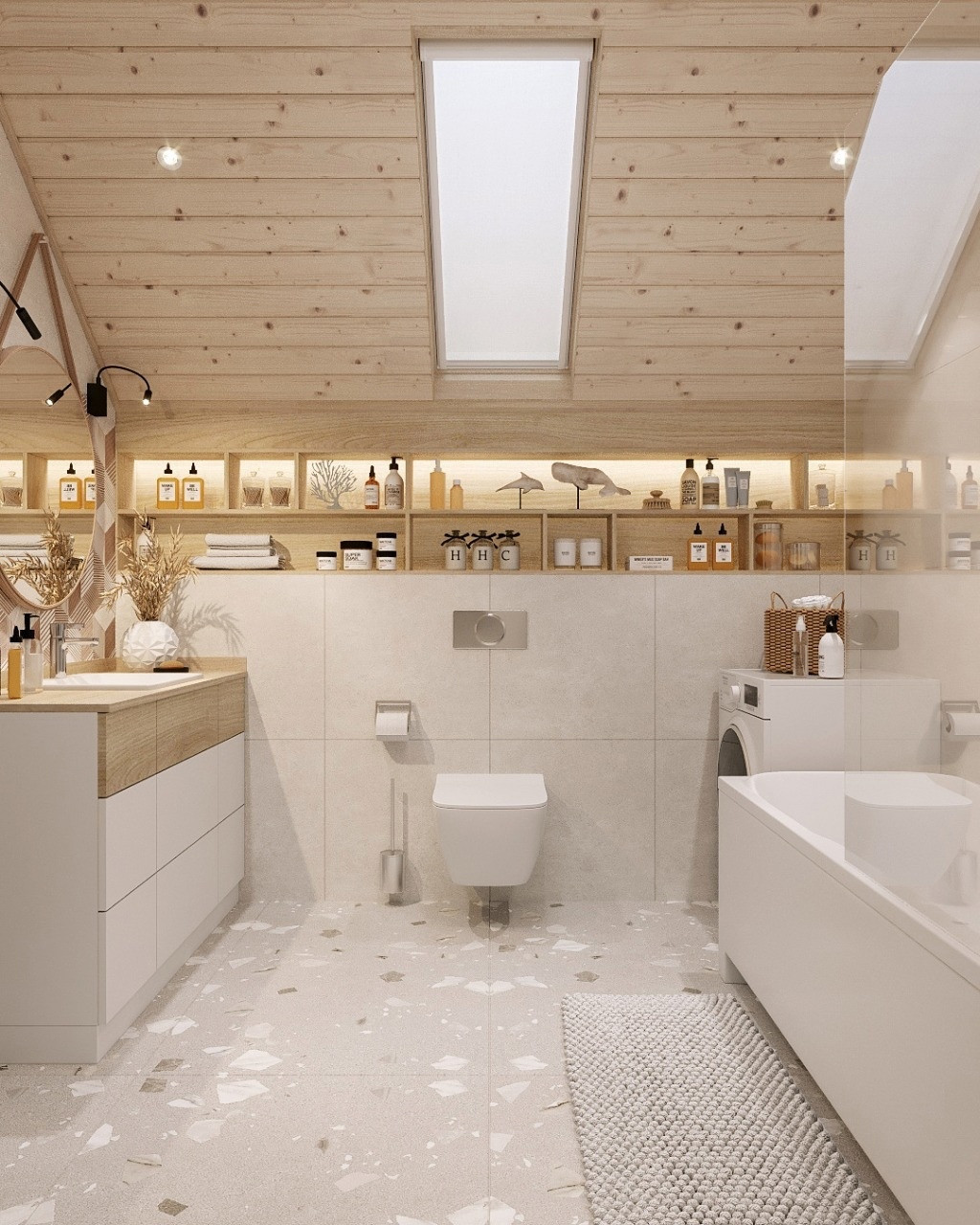 п.Родной_Санузлы 1 и 2 этаж