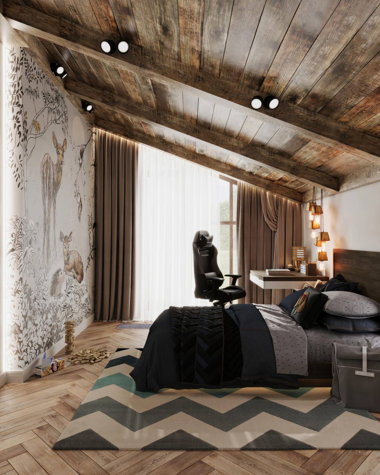 Интерьер дома в КП "Лагри Парк"