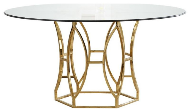 54 inch glass top dining table