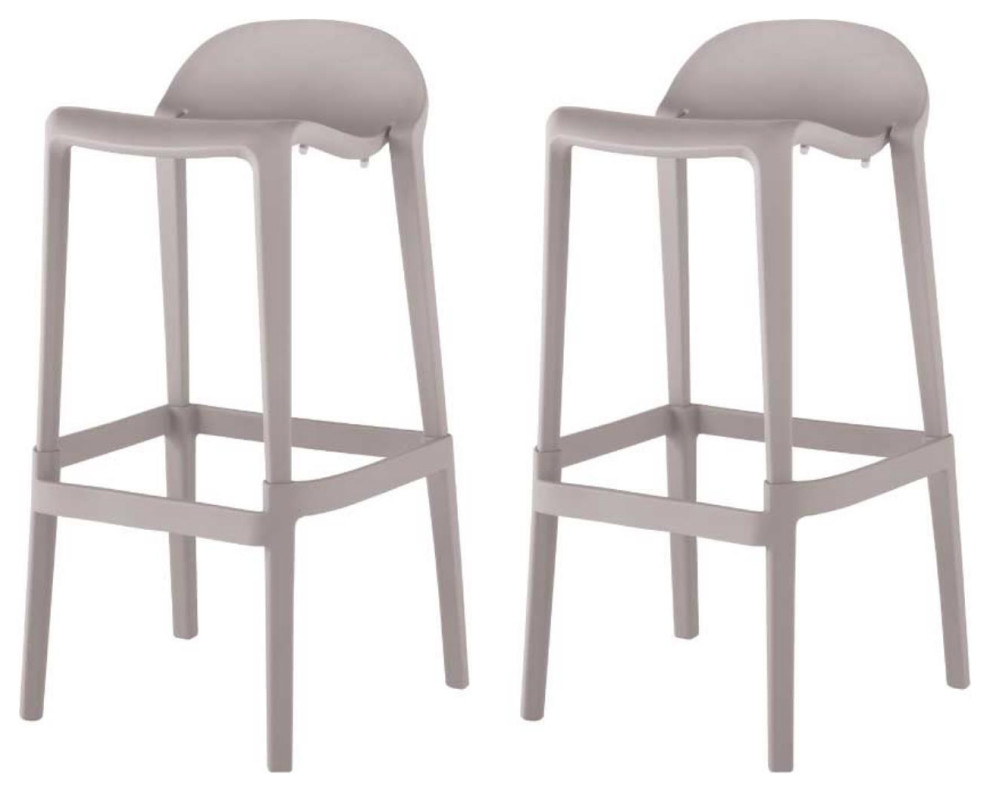 Lagoon Joyous 2Pcs Bar Stool With Grey Finish 7057G6*BBLGS