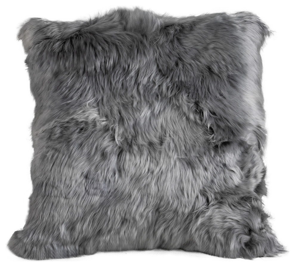 Alpaca Fur Cushion Backed, Woven Baby Alpaca Fabric 18x18"