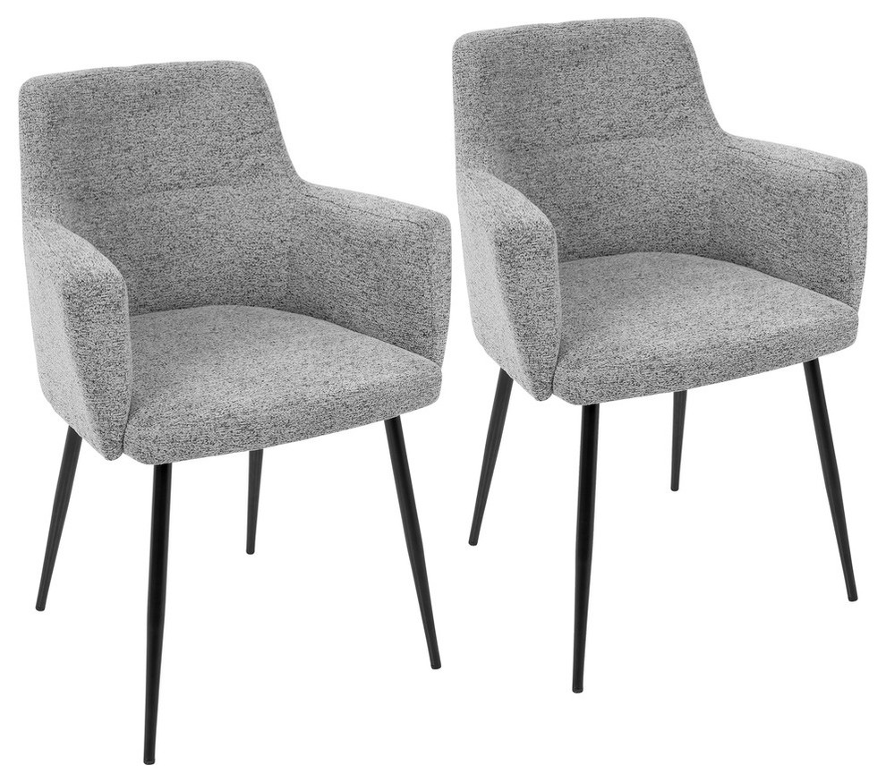 Andrew Chair Set Of 2 Midcentury Dining Chairs By Lumisource