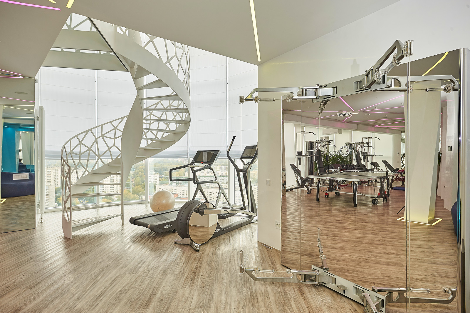 Личный тренажерный зал и СПА. Авторы дизайна Юрий и Ирина Вопшиновы