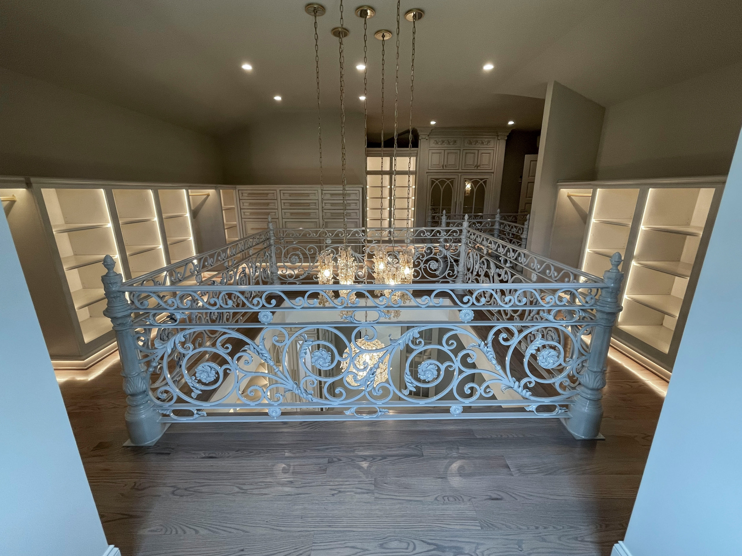 104_Curved Staircases in 18th Century French Inspired Mansion, Mclean VA 22101