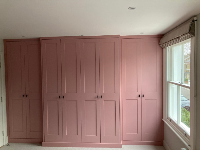 Breakfront wardrobe in terraced house contemporary-wardrobe