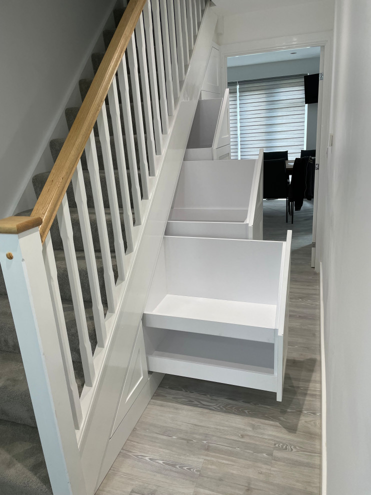 Photo of a contemporary staircase in Cheshire.