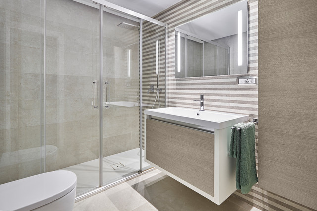 Ba&ntilde;o contemporaneo-stanza-da-bagno