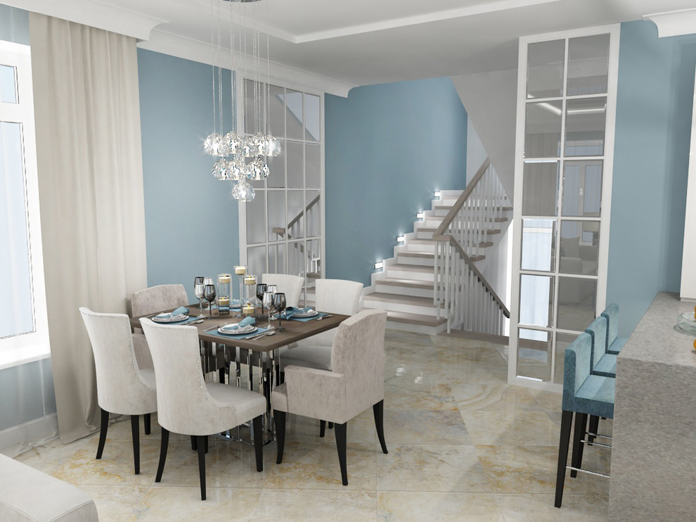 Гостиная-кухня  Современная классика