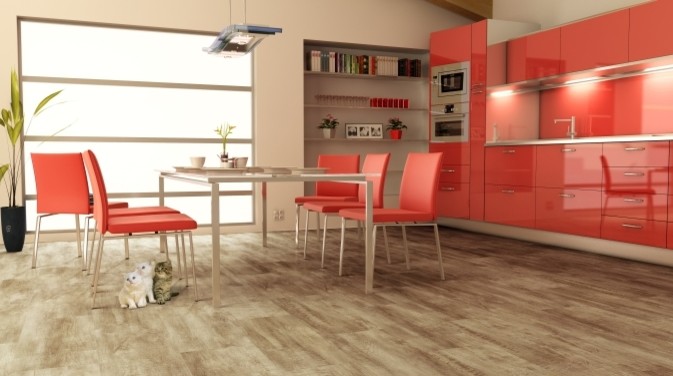 Кварц-виниловое напольное покрытие