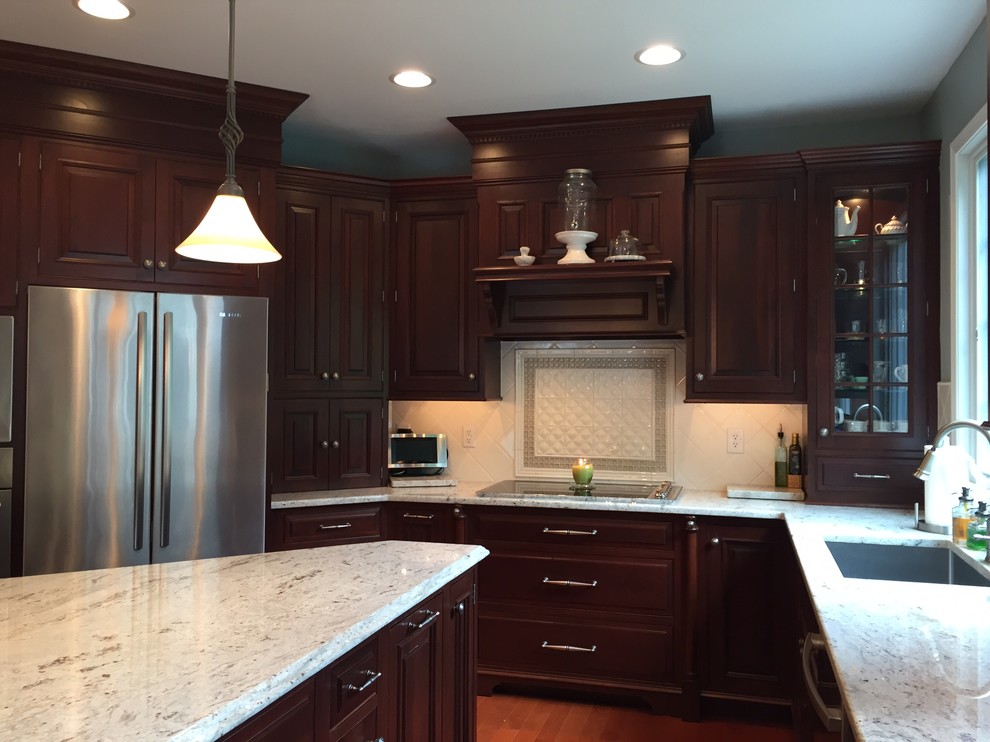 CUSTOM KITCHEN CABINETRY in a Rich Dark Cherry