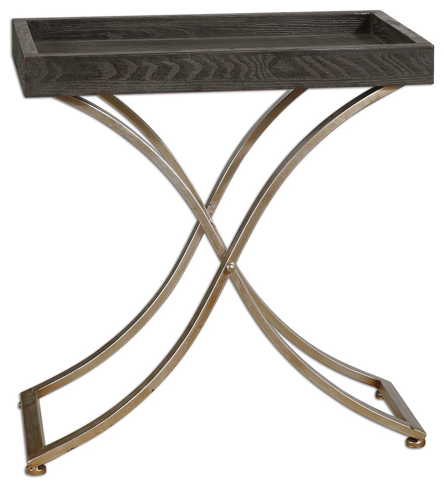 Ebony Stain Valli Accent Table