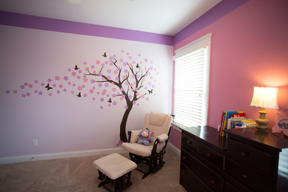 Photo of a traditional nursery in Charlotte.
