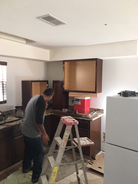 Water Damaged Traditional Kitchen