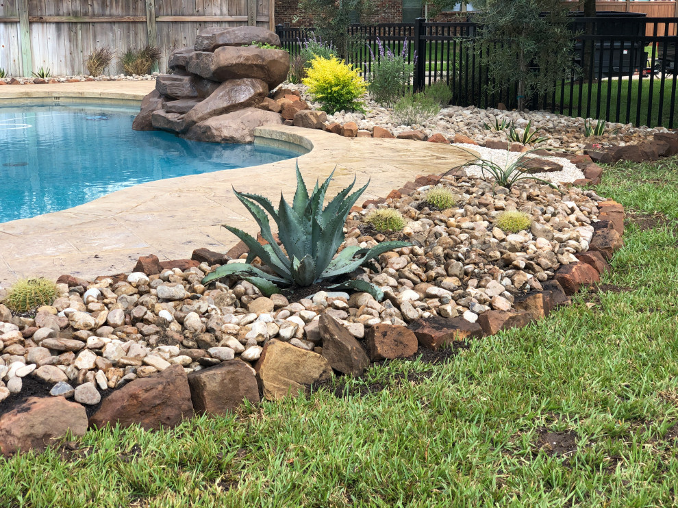 Hill Country Inspired Landscape Rustic Landscape Houston by