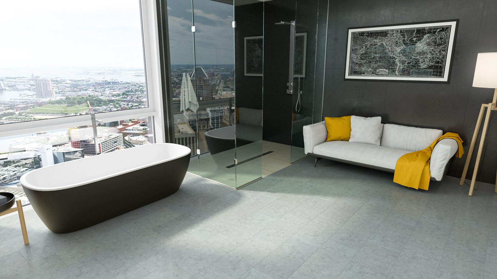 Кварцевый ламинат Fargo в интерьере