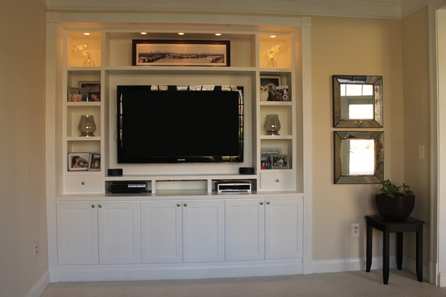 Cameron Station Built In Entertainment Center Contemporary