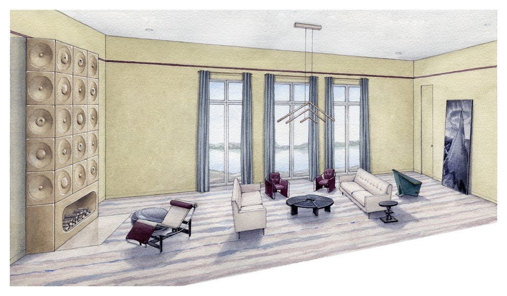 Проект загородного дома в духе 30-50-х годов