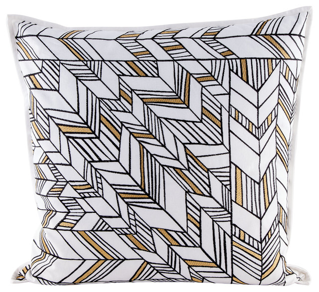 Dimond Home Golden Arrows Pillow with Goose Down Insert - Contemporary - Decorative Pillows - by ...