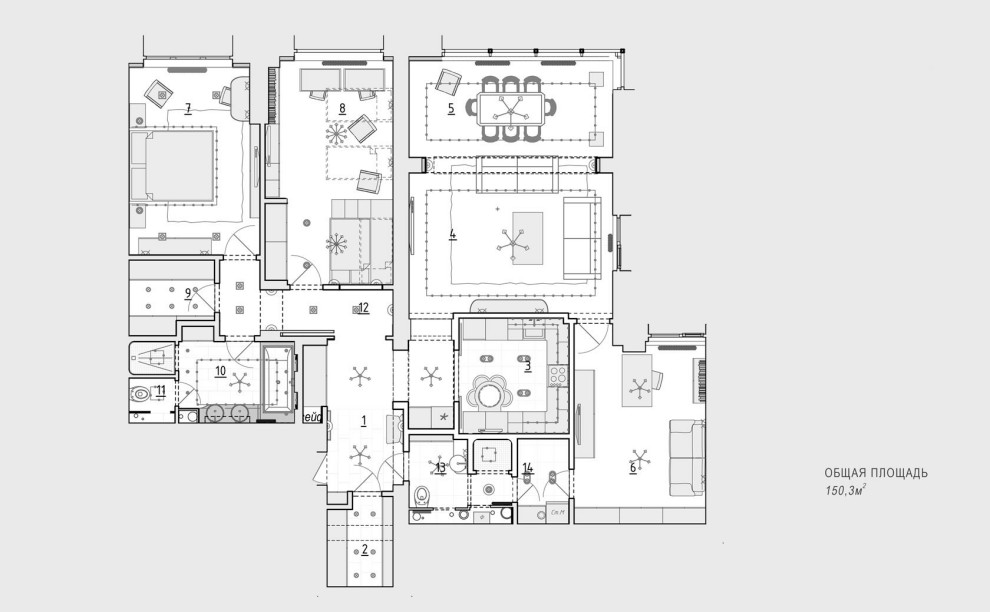 Планировочные решения реализованных проектов