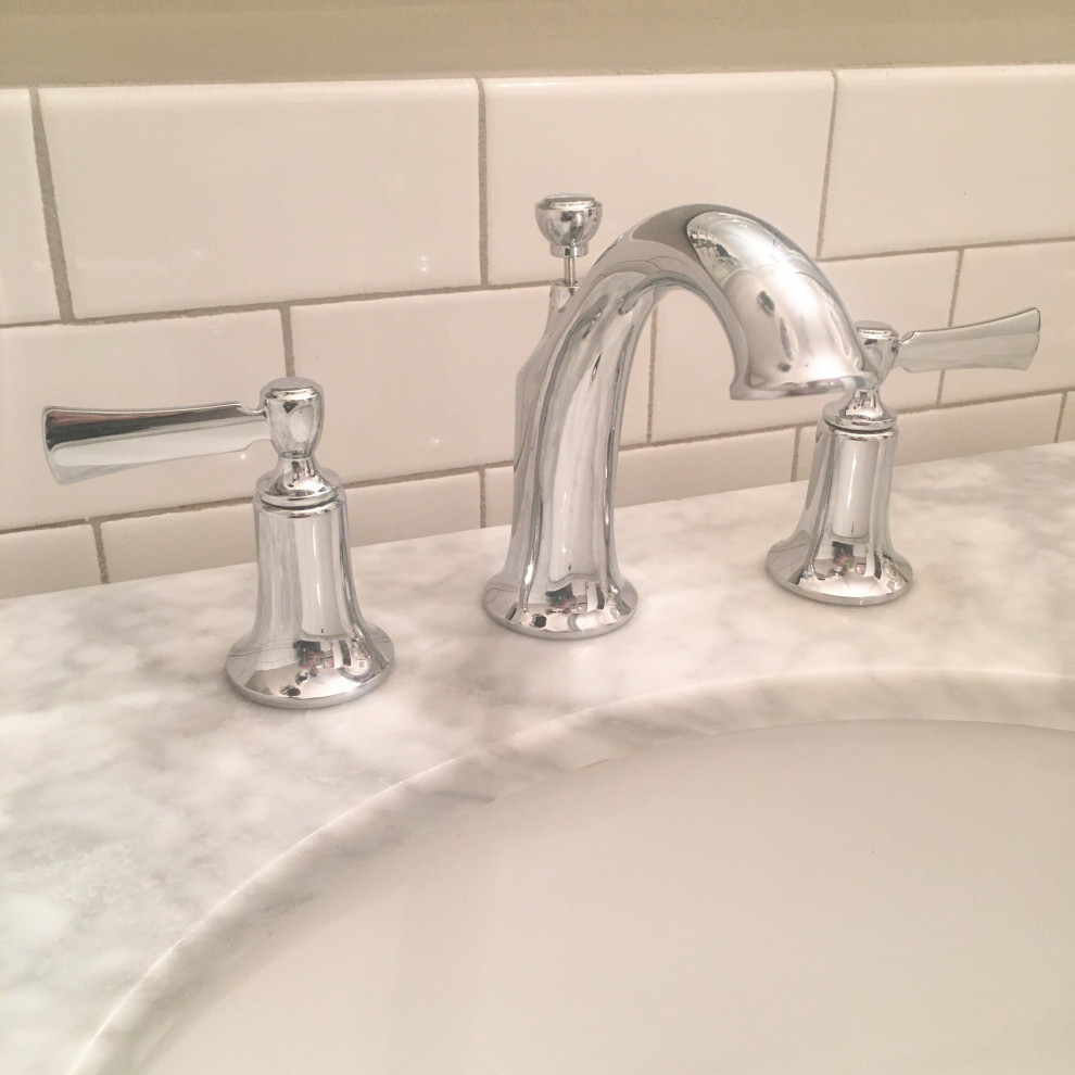 White & Chrome Bathroom