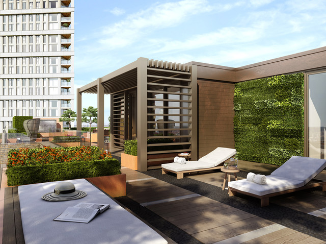 Rooftop Gardens contemporary-traedaeck