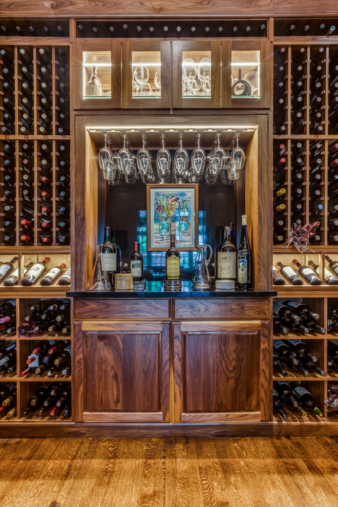 A Wine Connoisseur’s Dream Traditional Wine Cellar Dallas by