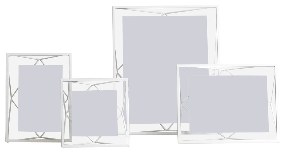Prisma Photo Frame, White, 8"x10"