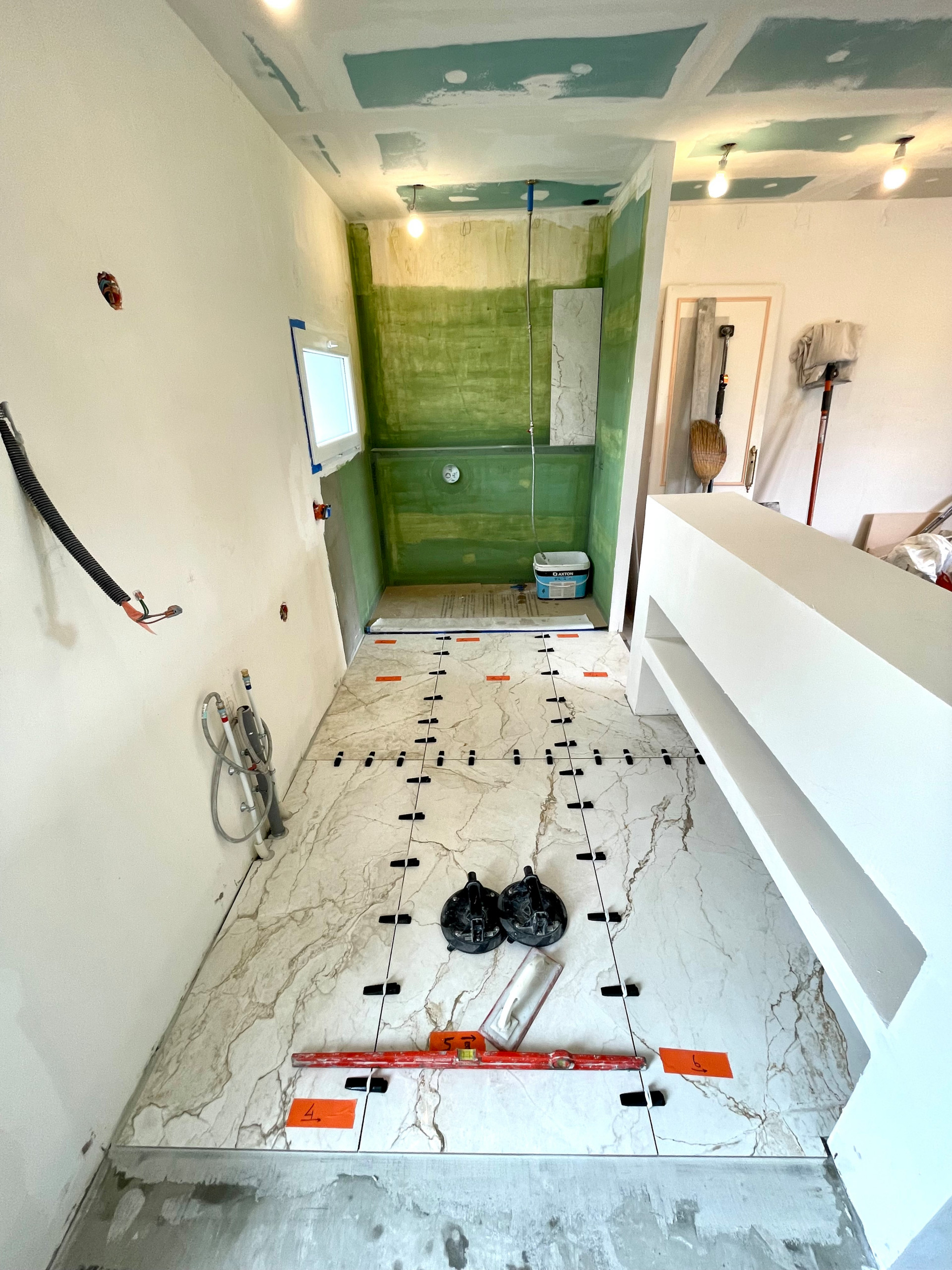 SALLE D'EAU: création dans une chambre parentale de 25m²