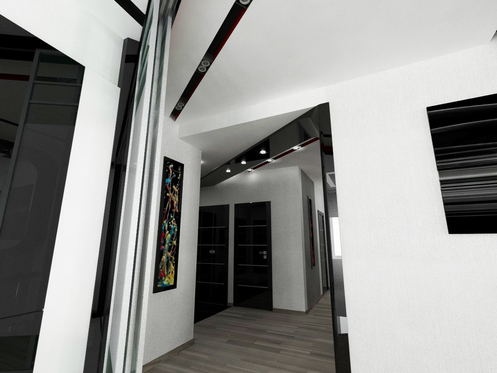 квартира стиль хай тэк + футуризм