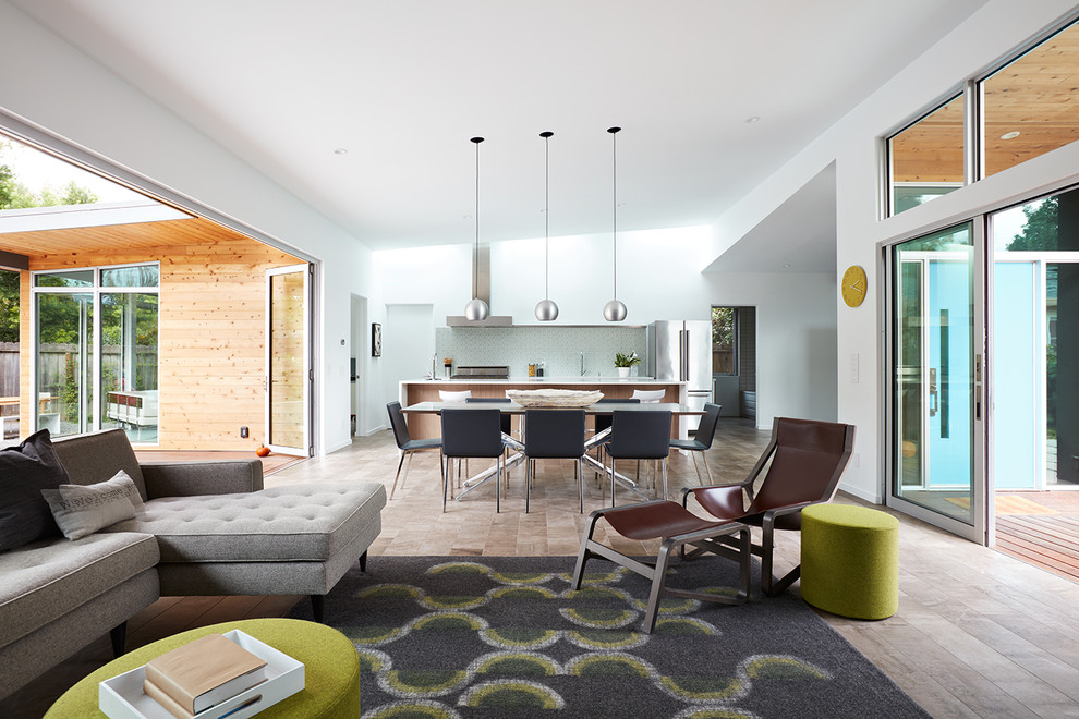 San Carlos Mid-Century Modern Remodel - Midcentury - Living Room - San ...