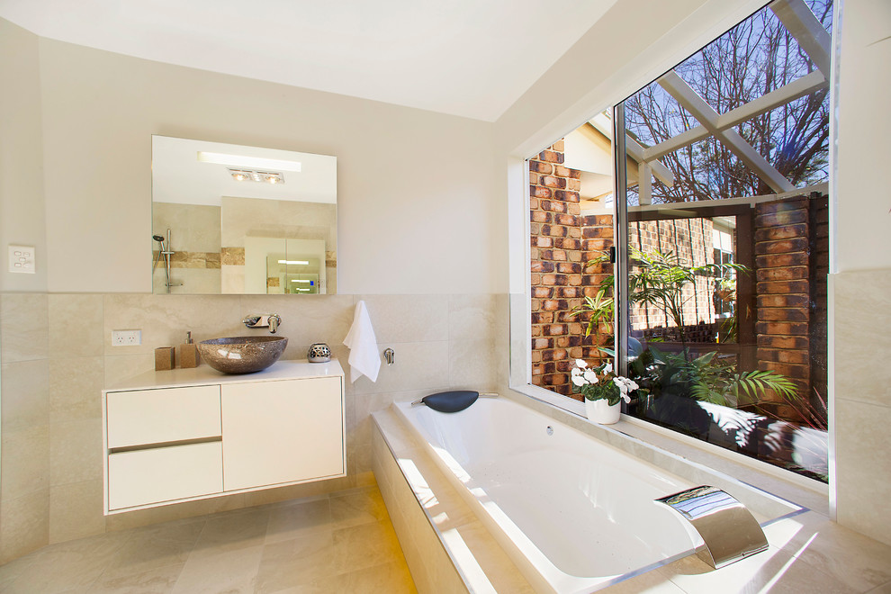 Photo of a contemporary bathroom in Central Coast.