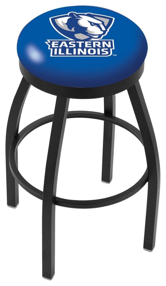 Holland L8B2B Eastern Illinois 25" Swivel Counter Stool Black