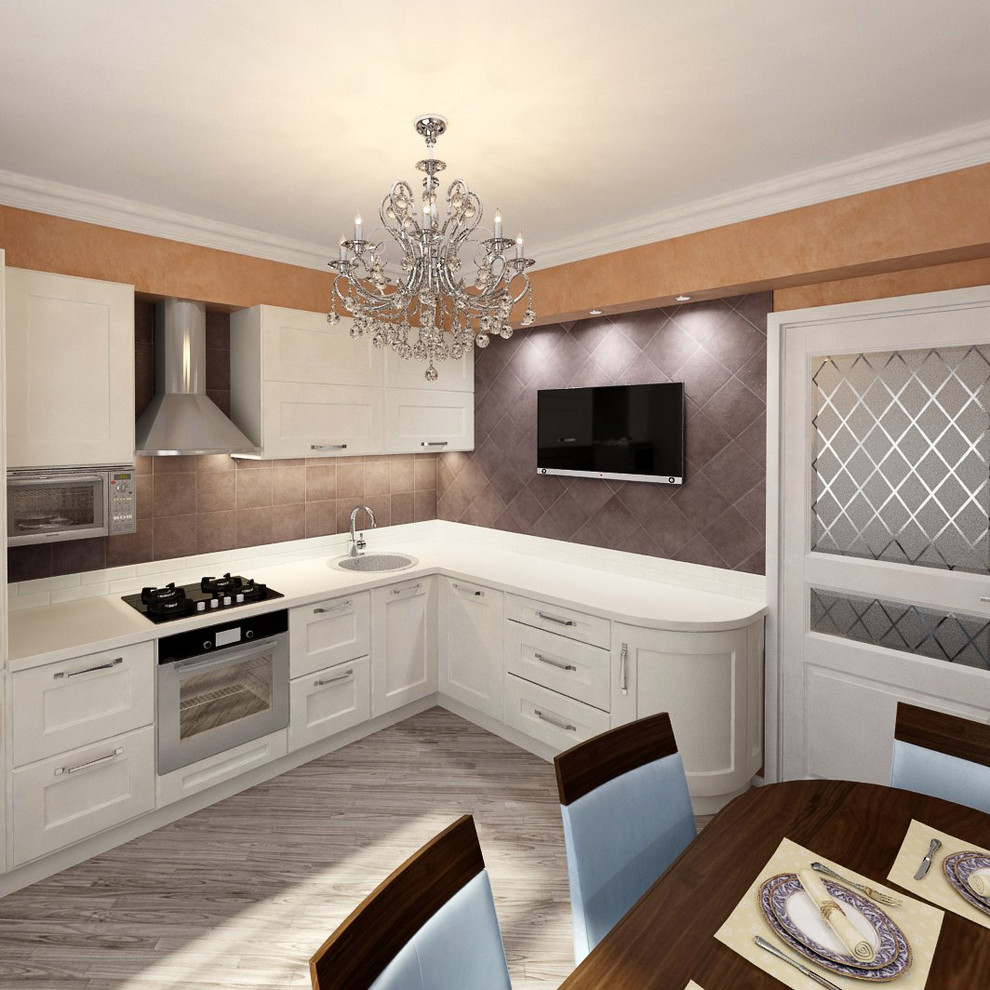 Современная классика в однокомнатной новостройке для зрелой пары