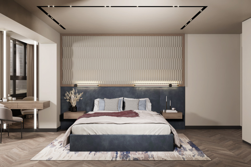 Квартира выполнена в современном стиле