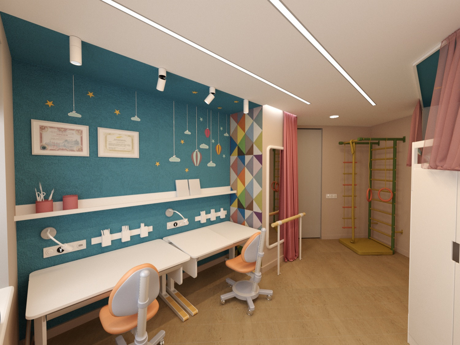 Четырехкомнатная квартира в современном стиле для творческой семьи.