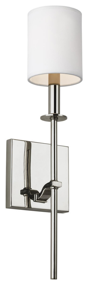 Hewitt One Light Wall Sconce - Polished Nickel