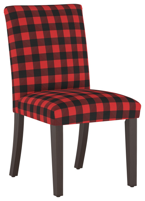 Hughes Dining Chair, Classic Gingham Red Black