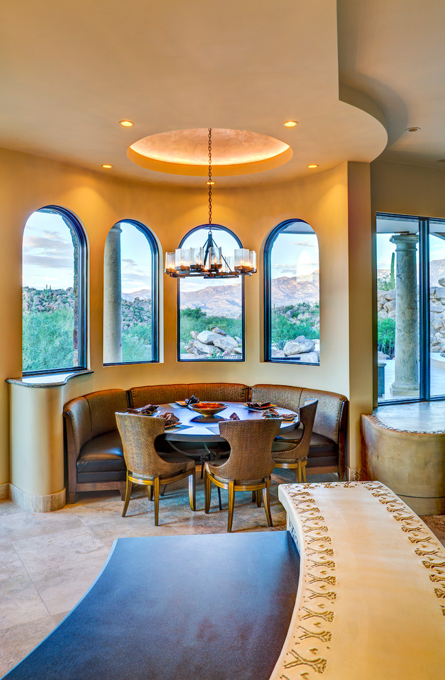 Example of a mountain style kitchen design in Phoenix