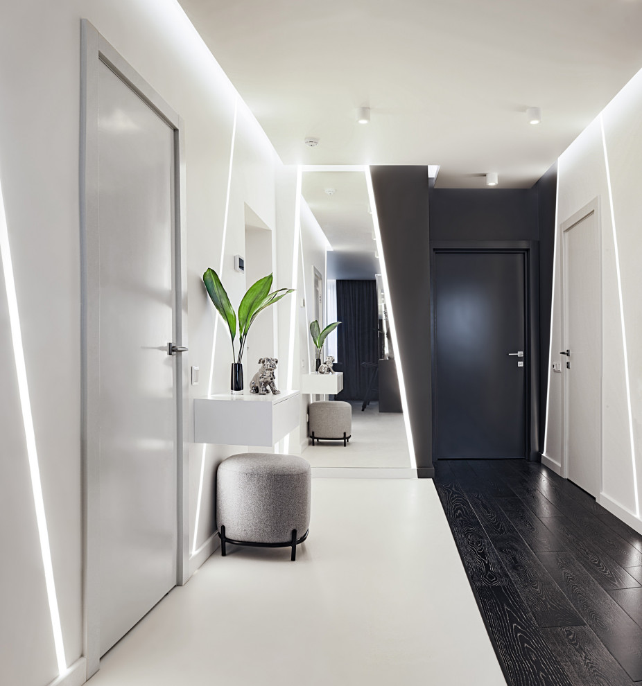 Черно белая квартира в ЖК Ясный