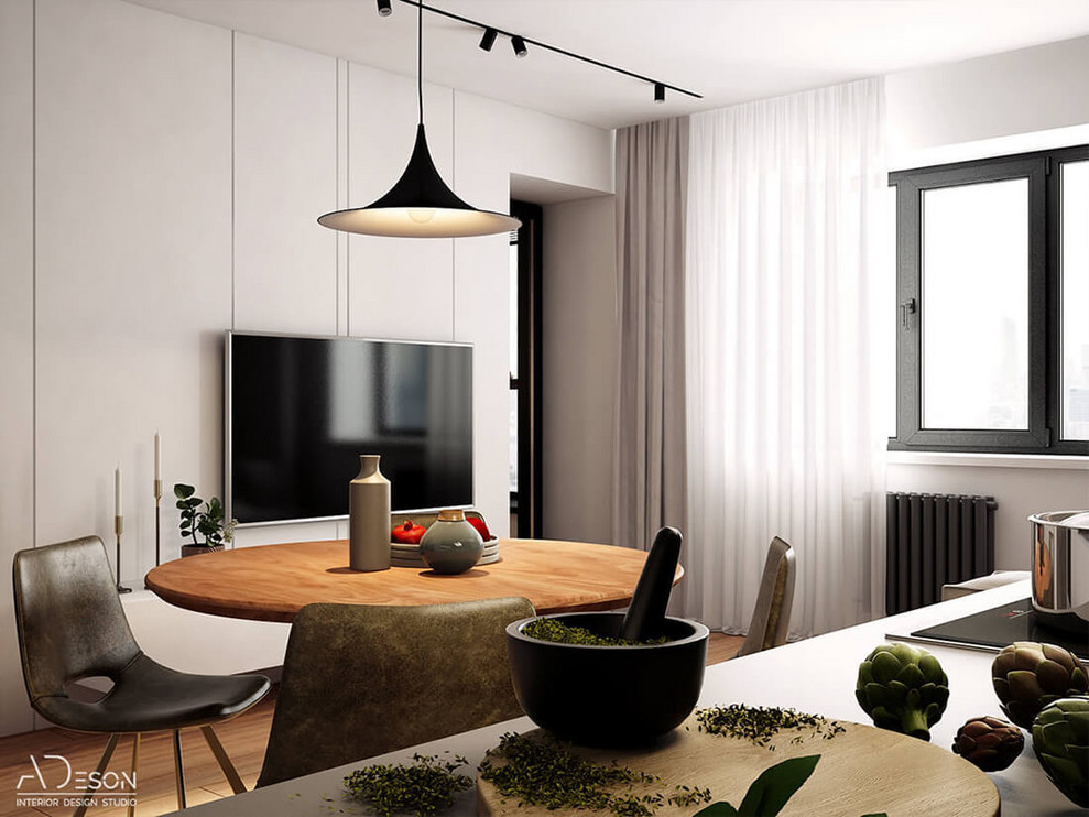 Бетон и дерево