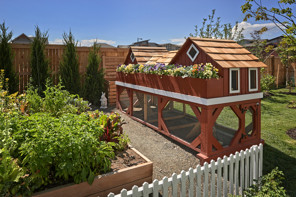 This is an example of a traditional landscaping in Denver.
