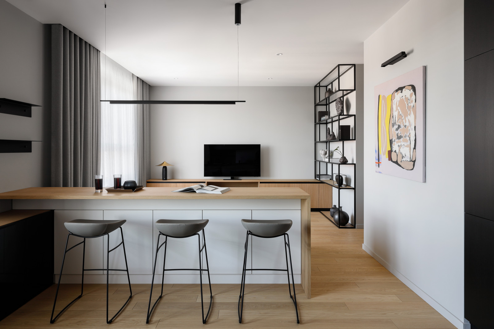 Light midecentury apartment / Квартира с легким флером midcentury